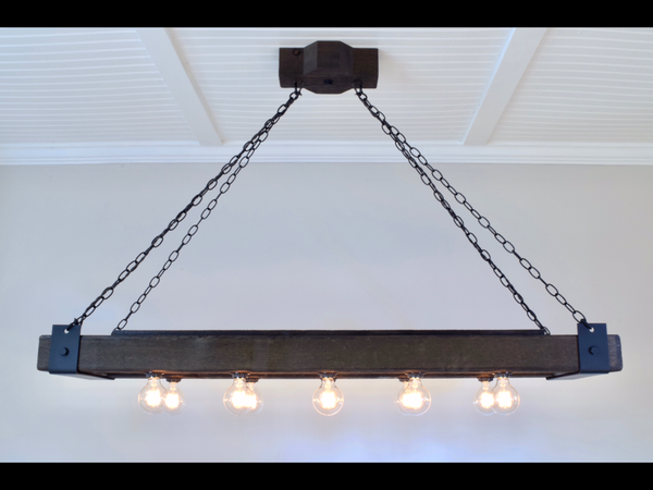 “The Double Barrel” Beam Chandelier