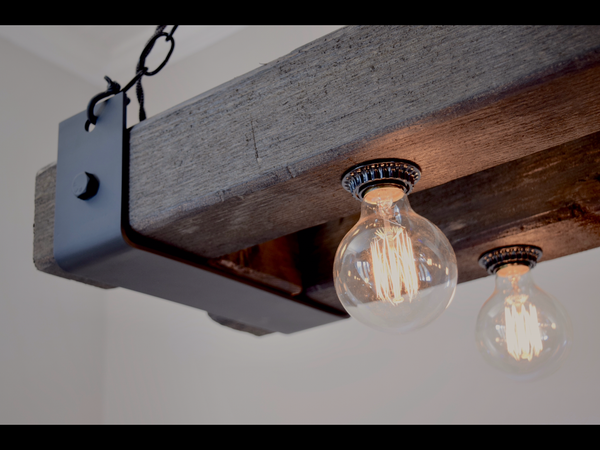 “The Double Barrel” Beam Chandelier