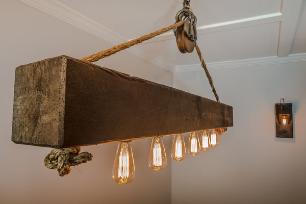 "The Rustic" - 5 Foot Beam Chandelier