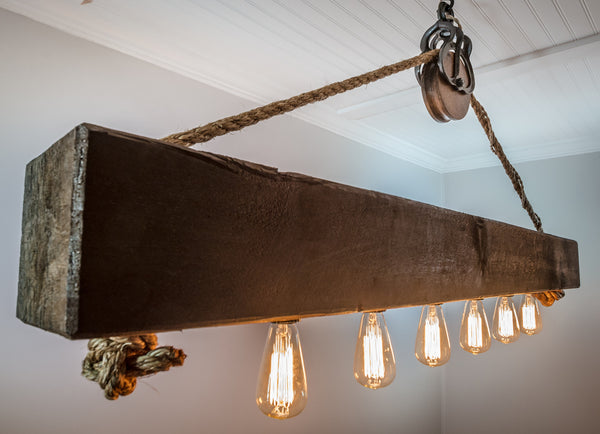 "The Rustic" - 5 Foot Beam Chandelier